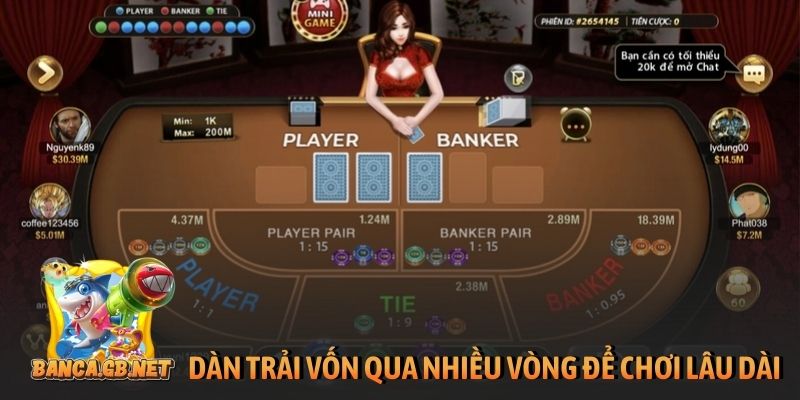 Dàn trải vốn qua nhiều vòng để chơi lâu dài