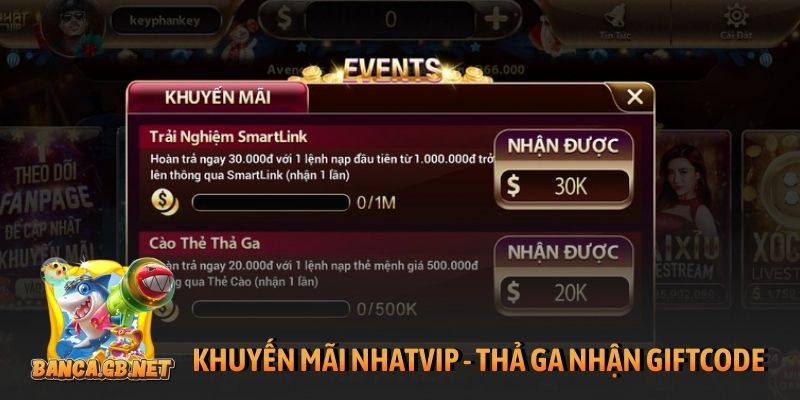 Khuyến mãi Nhatvip - Ưu đãi đặc quyền cho tất cả người chơi 2 Khuyến mãi Nhatvip - thả ga nhận giftcode